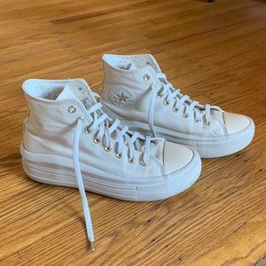 STILL AVAIL Limited edition high top platform converse